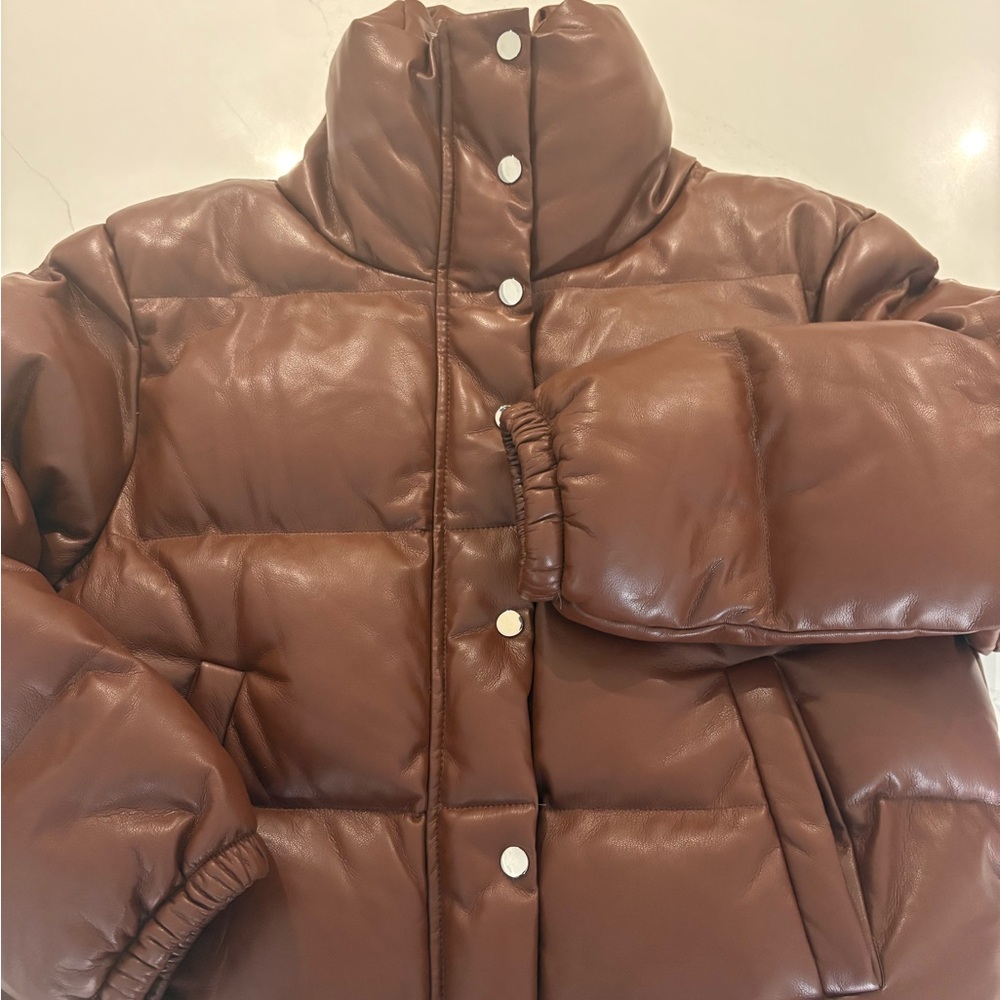 En Saison Brown Puffer Jacket